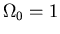 $\Omega_0=1$