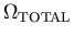 $\Omega_{\rm TOTAL}$
