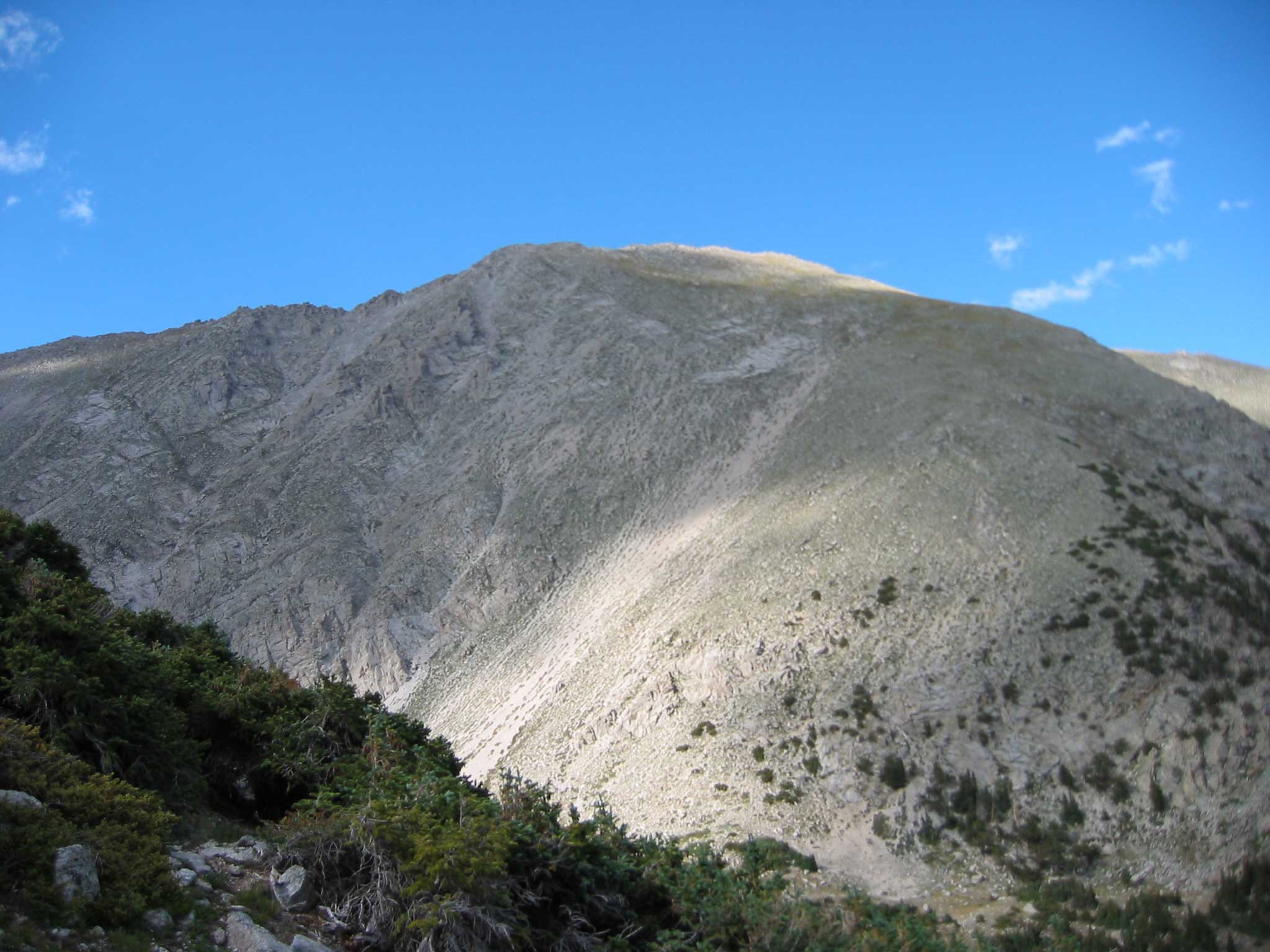 The thousand foot plus descent, see Jared's page for a sense of scale (link at bottom)