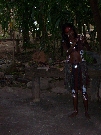 Girl showing us the use of rainforest plants