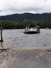 Our ride across the Daintree River