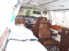 The inside of a plane, retired from the Flying Doctor Service
