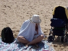 A beduin Rikke in the dessert (beach)