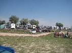 I view towards our tent-site. Top of our car at right edge