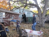 Our Fall backyard full of kids, of all ages.