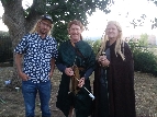 Three elves under the sky, Chris, Mark and Mike as Legolas.