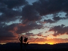Sunset from Mt. Stromlo, Jan 8, 2005
