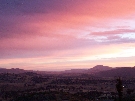 Sunset from Mt. Stromlo, Jan 16, 2005