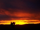 Sunset from Mt. Stromlo, Jan 16, 2005