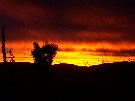 Sunset from Mt. Stromlo, Jan 16, 2005